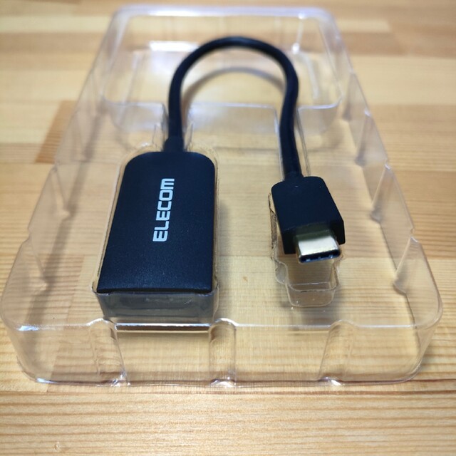 ELECOM(エレコム)のエレコム Type-C映像変換アダプタ TypeC-HDMI ブラック MPA- スマホ/家電/カメラのPC/タブレット(その他)の商品写真