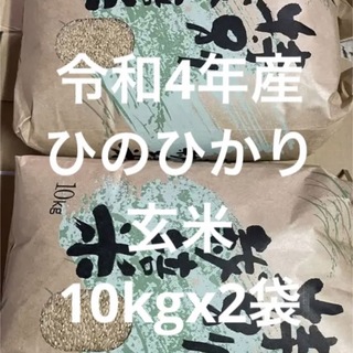 2022年産ヒノヒカリ玄米20 ｋｇ 【送料無料】(米/穀物)