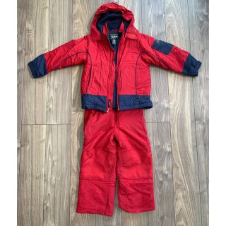 エルエルビーン(L.L.Bean)のL.L. Bean 子供用スキーウェア　上下　120cm、　手袋セット(ウエア)