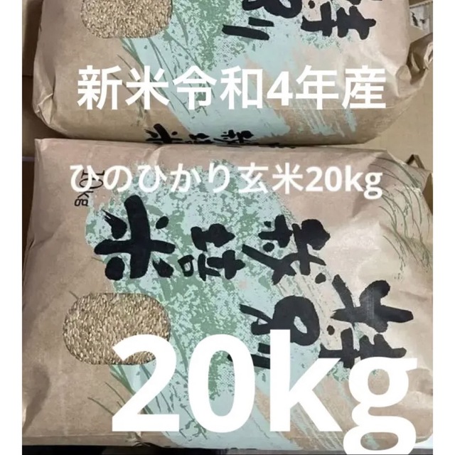 2022年産ヒノヒカリ玄米20 ｋｇ 【送料無料】 1
