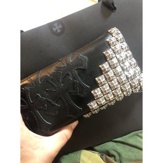 クロムハーツ(Chrome Hearts)のクロムハーツ　ハーフピラミッド(長財布)