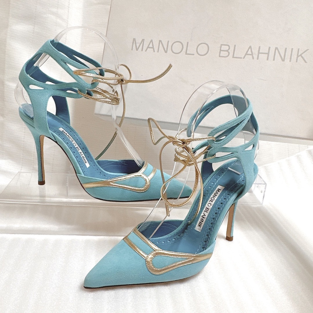 MANOLO BLAHNIK(マノロブラニク)のMANOLO BLAHNIK マノロブラニク　ハイヒール　パンプス　靴　新品同様 レディースの靴/シューズ(ハイヒール/パンプス)の商品写真