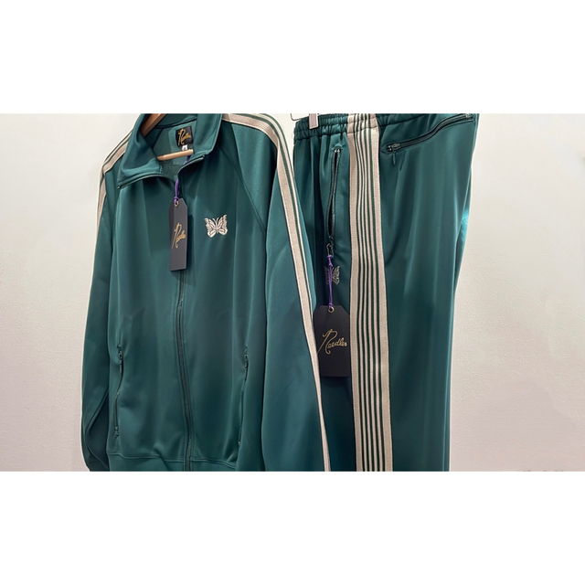 超目玉】 Needles トラックジャケットセットアップ Mグリーン Needles