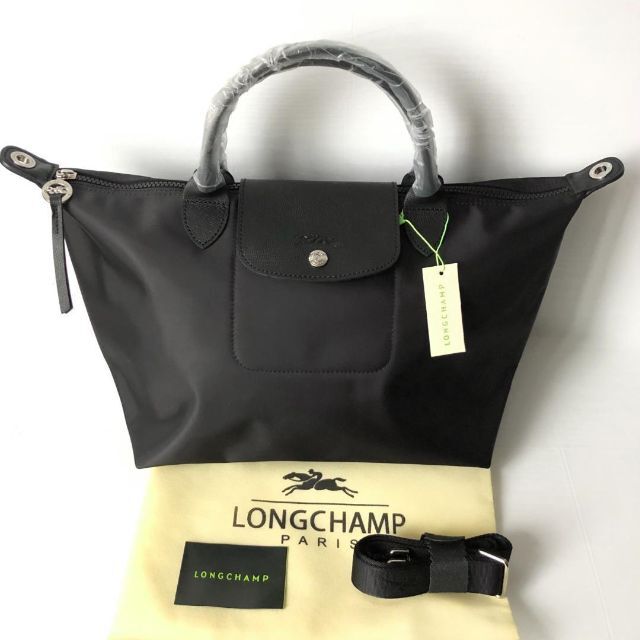 LONGCHAMP(ロンシャン)のロンシャン ル・プリアージュ ネオ トート M ブラック ショルダーバッグ レディースのバッグ(ショルダーバッグ)の商品写真