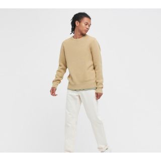 ユニクロ(UNIQLO)のウォッシャブルストレッチミラノリブクルーネックセーター XXL(ニット/セーター)