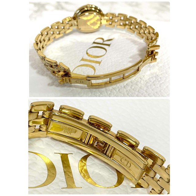 【極美品】ChristianDior バギラ ブラックムーン ゴールド 腕時計
