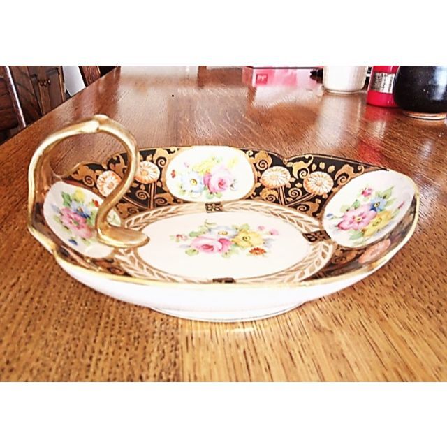 Noritake(ノリタケ)の超豪華！オールドノリタケ！片持ち手付！ボウル！金描！薔薇文！1910！ エンタメ/ホビーの美術品/アンティーク(陶芸)の商品写真