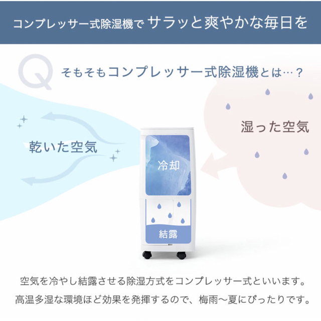 【タンスのゲン】コンプレッサー式除湿機 スマホ/家電/カメラの生活家電(衣類乾燥機)の商品写真