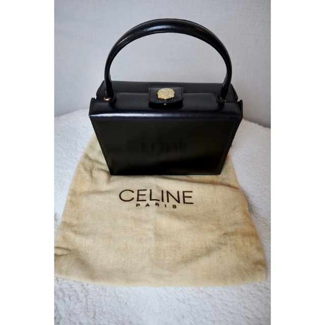 極美品　CELINE セリーヌ　ハンドバッグ　スクエアバッグ　冠婚葬祭　高級