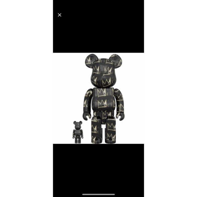 MEDICOM TOY(メディコムトイ)のBE@RBRICK JEAN-MICHEL BASQUIAT8 100&400 エンタメ/ホビーのフィギュア(その他)の商品写真