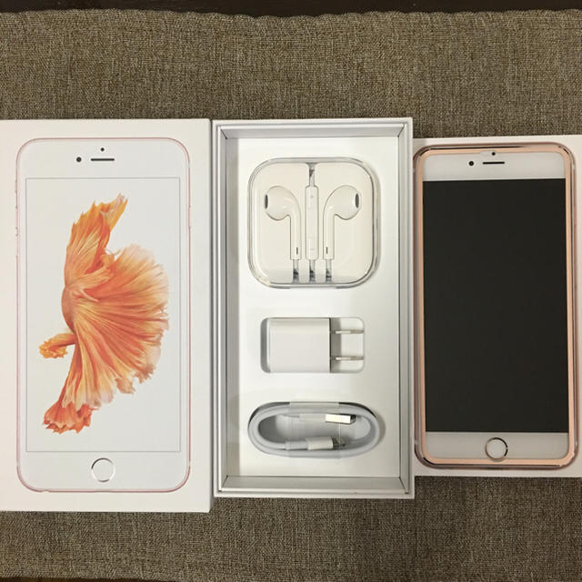 注目 Apple 限定値引き iPhone 6s plus ローズゴールド SIMフリー 64G スマートフォン本体 