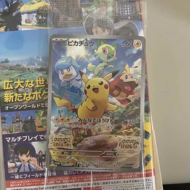 ポケットモンスター バイオレット Switch 特典カード付き エンタメ/ホビーのゲームソフト/ゲーム機本体(家庭用ゲームソフト)の商品写真