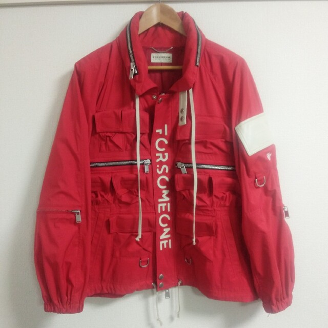 登坂広臣着 FORSOMEONE UTILITY ジャケット レッド 46 - ジャケット 登坂広臣着 FORSOMEONE UTILITY ジャケット レッド 46 - ジャケット