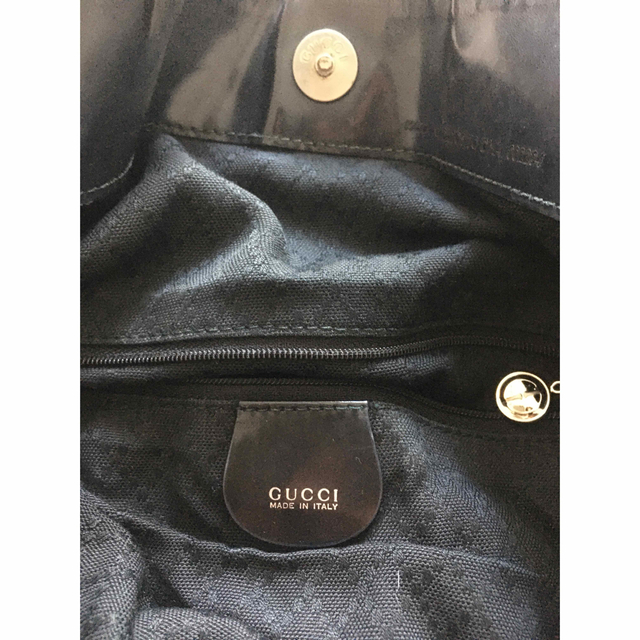 Gucci(グッチ)のグッチ　2Way 黒　バンブートート　ショルダーバッグ レディースのバッグ(トートバッグ)の商品写真