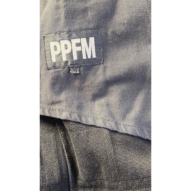 PPFM(ピーピーエフエム)の★PPFM★  デニムジャケット　ブラック　格子柄　チェック　Mサイズ メンズのジャケット/アウター(Gジャン/デニムジャケット)の商品写真