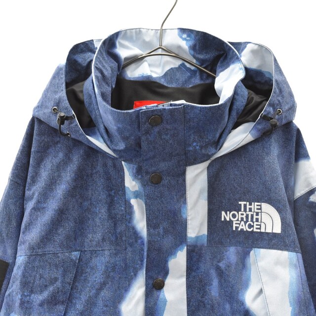 Supreme(シュプリーム)のSUPREME シュプリーム 21AW ×THE NORTH FACE Bleached Denim Print Mountain Jacket ブリーチデニム マウンテンジャケット ブルー NP52100I メンズのジャケット/アウター(マウンテンパーカー)の商品写真