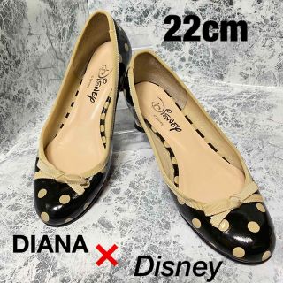 ダイアナ(DIANA)の【状態良好&送料無料】DIANA✖️Disneyコラボ　フラット　オシャレ可愛い(ハイヒール/パンプス)