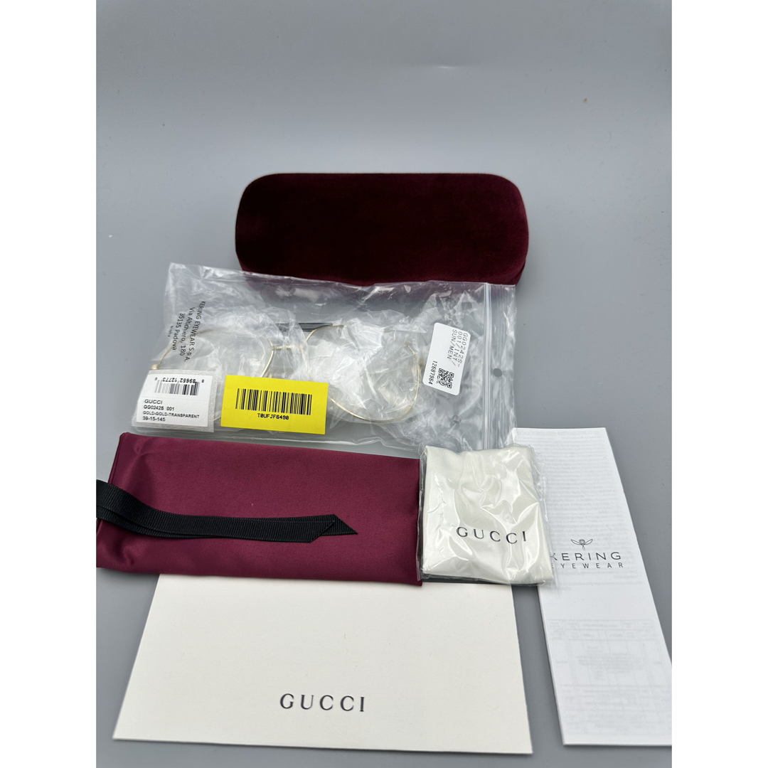 Gucci(グッチ)の登坂広臣 BIGBOSS着 GUCCI グッチ アビエーター クリア サングラス メンズのファッション小物(サングラス/メガネ)の商品写真