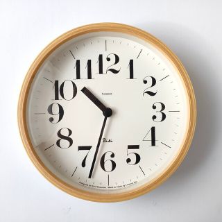 レムノス リキクロック Riki Clock 小 中古品(掛時計/柱時計)