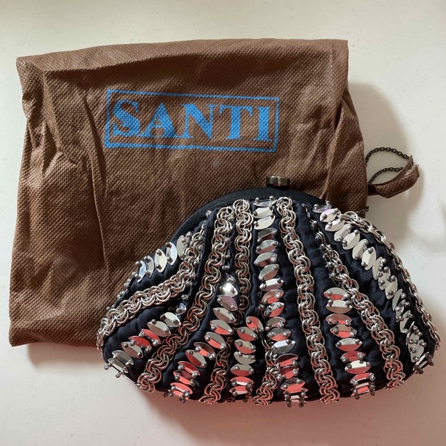 SANTI - SANTI サンティ ビーズバッグ ミニショルダー パーティー結婚