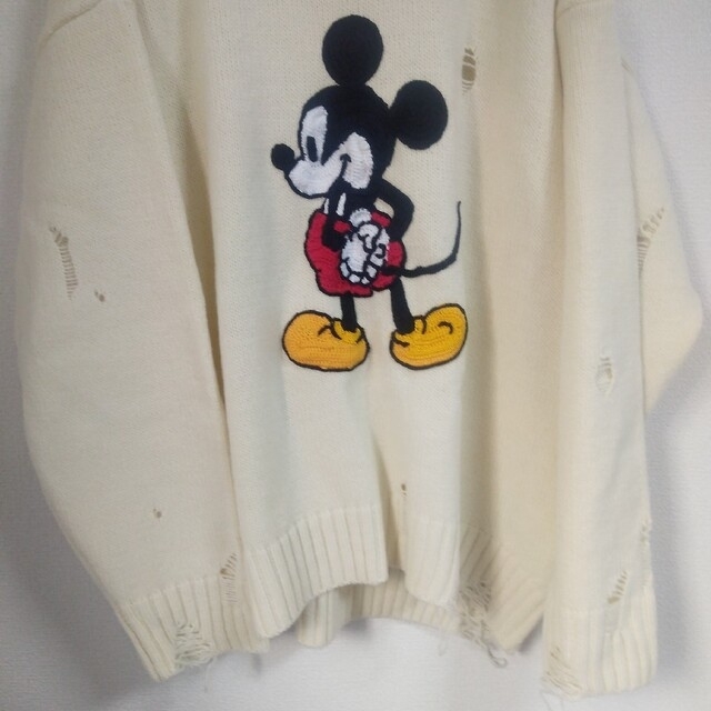 THE RAMPAGE(ザランページ)の川村壱馬着 forsomeone MICKEY DAMAGED SWEATER メンズのトップス(ニット/セーター)の商品写真