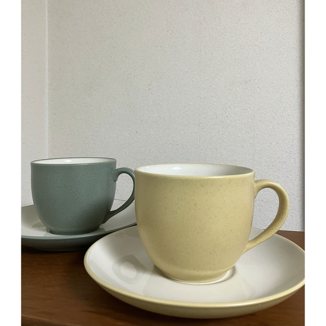 Noritake(ノリタケ)のノリタケ カラーウェーブ　カップ&ソーサー  インテリア/住まい/日用品のキッチン/食器(グラス/カップ)の商品写真