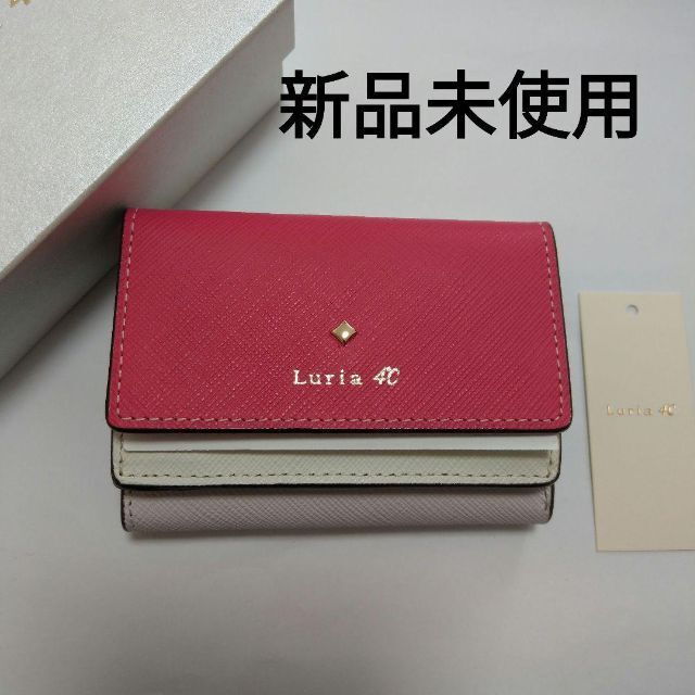 Luria 4℃ - 【新品】ルリア４℃ 三つ折り財布 ピンク系の通販 by るな's