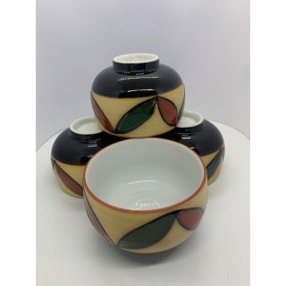 昭和　レトロ　湯呑み　４個セット　珍品？(食器)