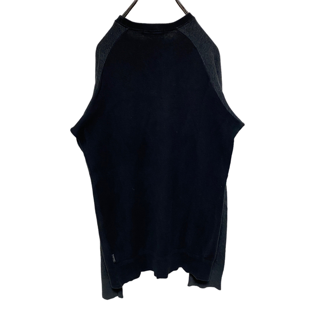 BURBERRY BLACK LABEL(バーバリーブラックレーベル)のBURBERRY BLACK LABEL バーバリー カットソー デカロゴ 黒 メンズのトップス(Tシャツ/カットソー(七分/長袖))の商品写真