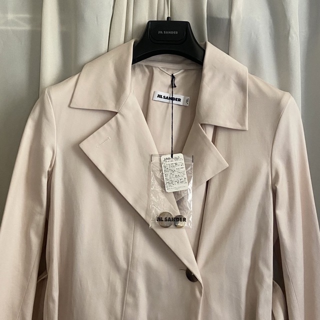 Jil Sander(ジルサンダー)の新品タグ付 定価306,900円 JIL SANDER ピンクトレンチコート レディースのジャケット/アウター(トレンチコート)の商品写真