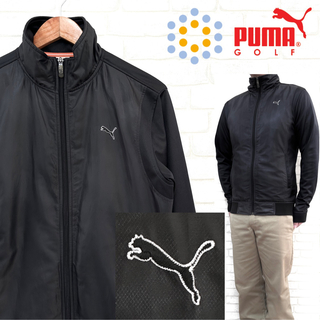 プーマ(PUMA)のPUMA GOLF プーマゴルフ 切り替え ジップアップジャケット 刺繍ロゴ(ウエア)