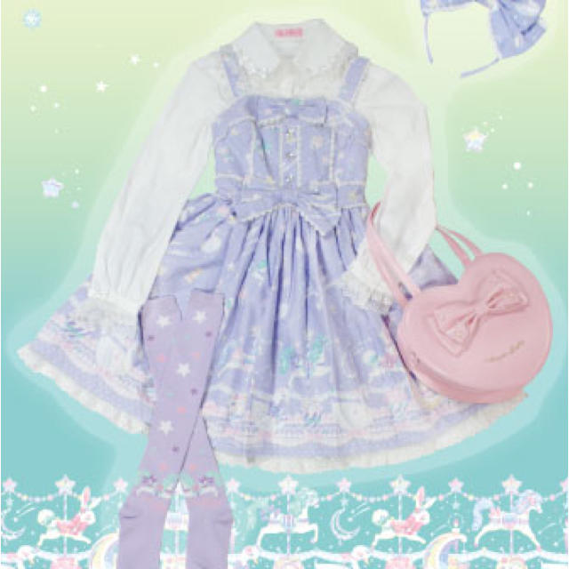 Angelic Pretty(アンジェリックプリティー)のcandy sprinkle ジャンパースカート レディースのワンピース(ひざ丈ワンピース)の商品写真