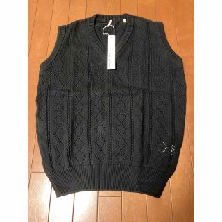 コモリ(COMOLI)の【sunflower22aw】アーガイルコットンウールニットベスト　新品タグ付き(ニット/セーター)