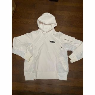 サカイ(sacai)のsacai x Nike Lab U NRG Rh Hoodie "White"(パーカー)