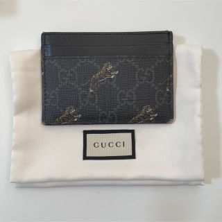 GUCCI グッチ カードケース GGスプリーム タイガー 597604 虎 黒 | www