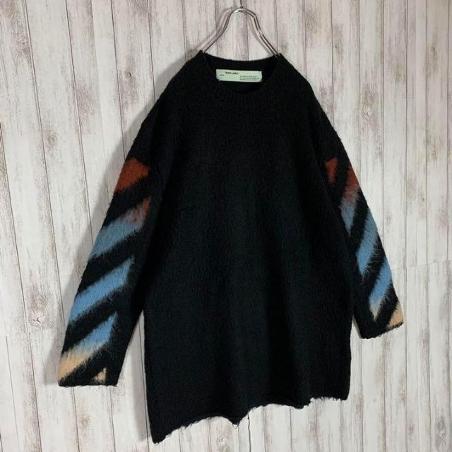 限定販売】 OFF WHITE クロスアロー マルチカラー 即完売 ニット