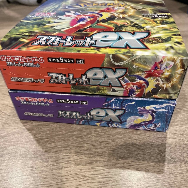 ポケモンカード スカーレットex バイオレットex 各1BOXシュリンクなし