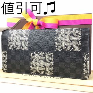 ルイヴィトン(LOUIS VUITTON)の【限定品】ルイヴィトン☆長財布☆黒色　鼠色☆正規品☆希少☆レア☆N61211(長財布)