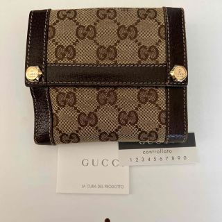 グッチ(Gucci)のGUCCI グッチ　二つ折り財布　GG柄(財布)