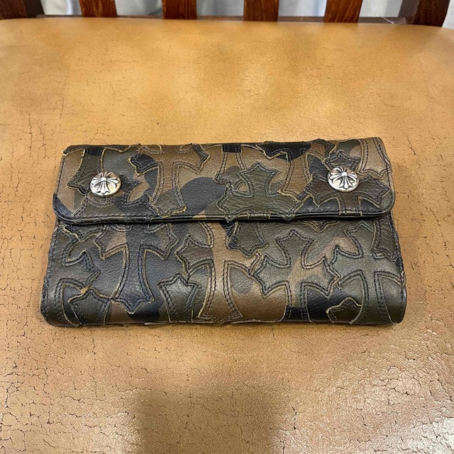 優れた品質 Chrome Hearts wave wallet patch cross hearts chrome