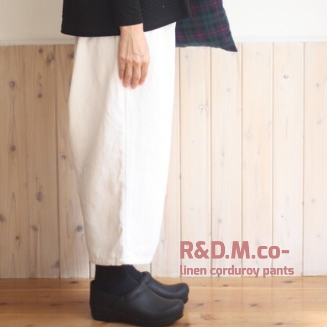 R&D.M.Co- OLDMANSTAILOR リネンコーデュロイイージーパンツ