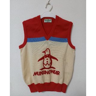 マンシングウェア(Munsingwear)のGrandSlam グランドスラムマンシングウェア ニット ベスト ペンギン 赤(ニット)