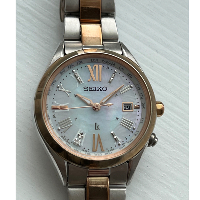 SEIKO - 11日迄限定価格SSQV040ルキアLUKIAダイヤ入白蝶貝文字盤✨電波 ...