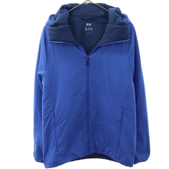 UNIQLO ユニクロ ライトパデッドストレッチジャケット+S Blue 中綿