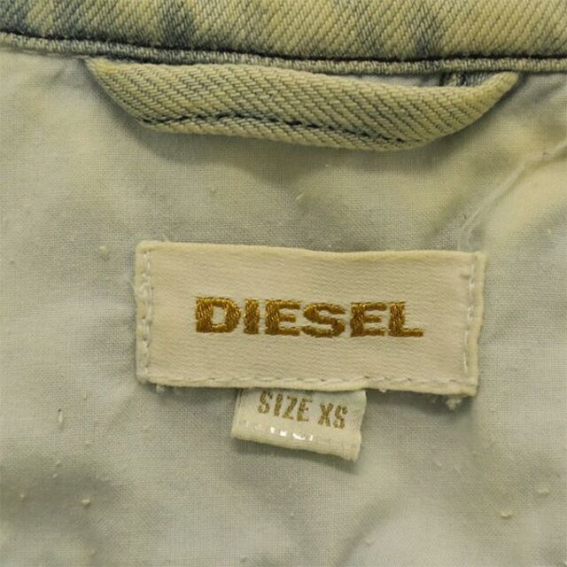 DIESEL - ディーゼル スタッズ付 デニムジャケット XS DIESEL