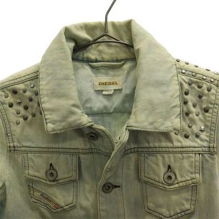 新品 DIESEL 白 レディース ショートデニムジャケット ディーゼル XXS