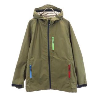 ステューシー(STUSSY)のステューシー フーデッドジャケット L カーキグリーン STUSSY ロゴ メンズ 【中古】  【230129】(ダッフルコート)