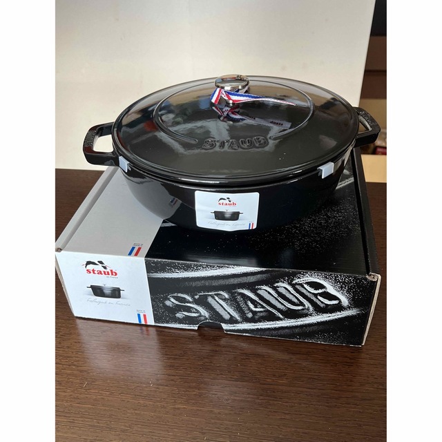 ストウブ Staub ブレイザー ソテーパン 26cm シャイニーブラック www