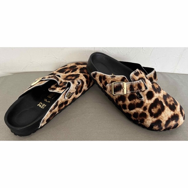 上等な BIRKENSTOCK - 激レア超希少 ハラコレオパード柄ボストン