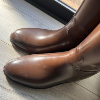 エーグル(AIGLE)のAIGLEエーグル　レインロングブーツ　ブラウン　25 25.5(レインブーツ/長靴)